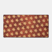 メープルリーフオンインナー樺の木樹皮 デスクマット (正面)