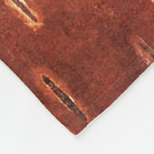 メープルリーフオンインナー樺の木樹皮 フリースブランケット (角)