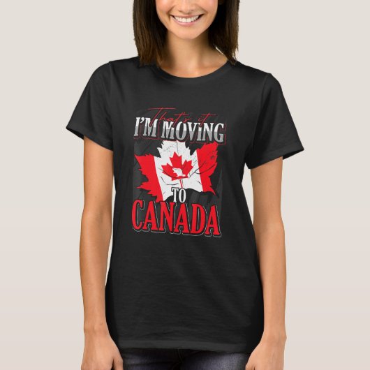 メープルリーフカナダカントリーカナダ国旗 Tシャツ (正面)