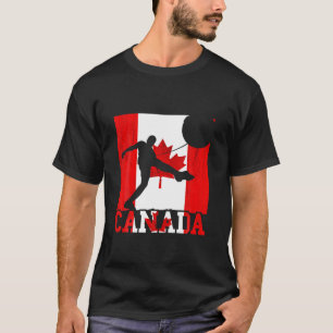 メープルリーフカナダサッカーチームカナダ国旗Canadi Tシャツ