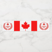 メープルリーフカナダデー1s 7月お祝いギフト ペットボトルラベル (シングルラベル)