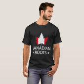 メープルリーフカナダ国旗カナディアンルーツ Tシャツ (正面フル)