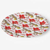 メープルリーフカナダ150周年 ペーパープレート (アングル)