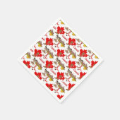 メープルリーフカナダ スタンダードカクテルナプキン (角)