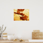 メープルリーフキャンバス印刷 ポスター (キッチン)