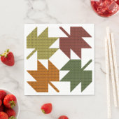 メープルリーフキルトパターンデザイン1 スタンダードランチョンナプキン (インサイチュ)