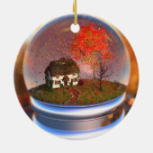 メープルリーフグローブオーナメント セラミックオーナメント (裏面)