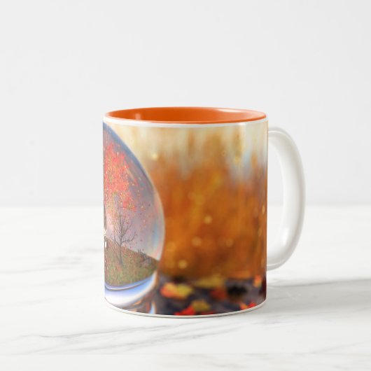 メープルリーフグローブマグ ツートーンマグカップ (正面右)