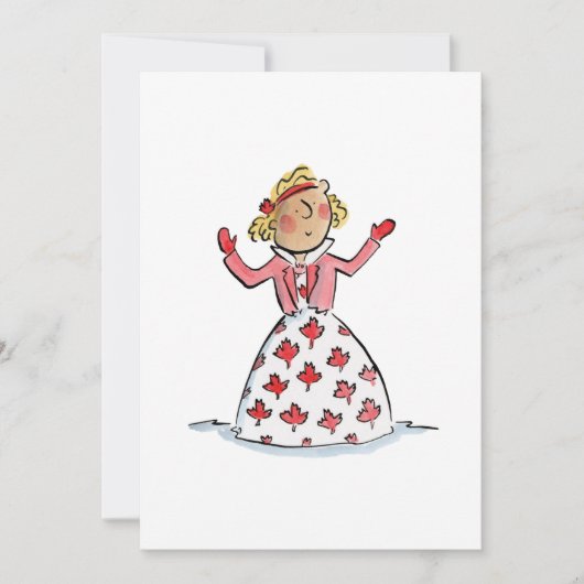 メープルリーフドレス 招待状 (正面)