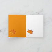 メープルリーフノートカード カード (内部)