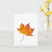 メープルリーフノートカード カード (黄色い花)