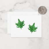 メープルリーフノートカード ノートカード (正面/裏面インサイチュ)