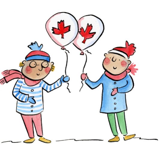 メープルリーフバルーン ポストカード