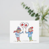 メープルリーフバルーン ポストカード (スタンド正面)