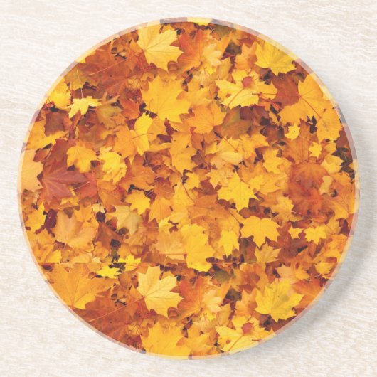 メープルリーフパターン コースター (正面)