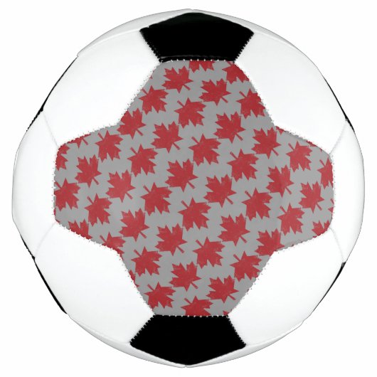 メープルリーフパターン サッカーボール (正面)