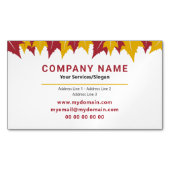 メープルリーフビジネスカード磁石 マグネット名刺 (正面)