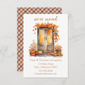 メープルリーフフロントドア、移動中のお知らせ 招待状 (正面/裏面)