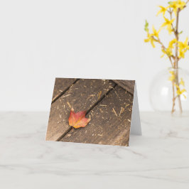 メープルリーフミニマル秋写真 カード