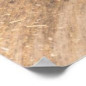 メープルリーフミニマル秋写真 ポスター (角)