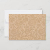 メープルリーフモノグラムのRSVP 出欠カード (裏面)