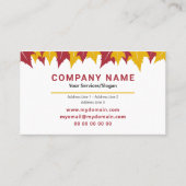 メープルリーフ名刺秋秋の色 名刺 (正面)