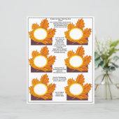 メープルリーフ感謝祭の名前テーブル座席表 (スタンド正面)