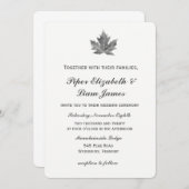 メープルリーフ結婚式招待状 招待状 (正面/裏面)