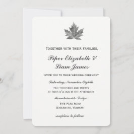メープルリーフ結婚式招待状 招待状