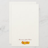 メープルリーフ署名秋をテーマにした筆記用紙 便箋 (正面/裏面)