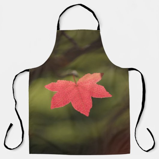 メープルリーフ自然写真 エプロン (正面)