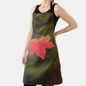 メープルリーフ自然写真 エプロン (インサイチュ)