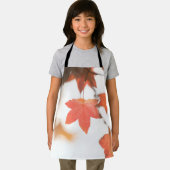 メープルリーフ自然写真 エプロン (インサイチュ)