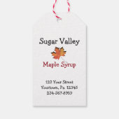 メープルリーフ製品ラベルギフトラベル ギフトタグ (裏面)