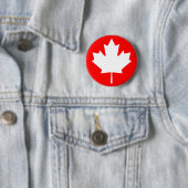 メープルリーフ記号ボタン 缶バッジ (インサイチュ)