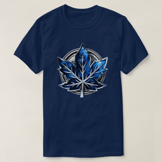 メープルリーフ3Dバッジ Tシャツ (デザイン正面)