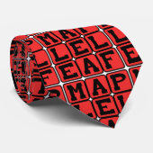 メープルリーフ、カナダ国旗 ネクタイ (ロール)