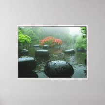 メープル付き禅鮮やか雨園 |