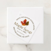 メープル伝統的シロップカラフルリーフラベル フェイバータグ (インサイチュ)