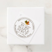 メープル伝統的シロップラベルクラフトまたはホワイト フェイバータグ (インサイチュ)