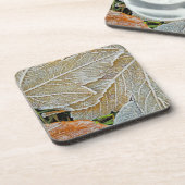 メープル凍っていコルクコースター コースター (左側)