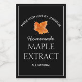 メープル抽出ラベル ワインラベル (シングルラベル)