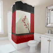 メープル日本のツリーシャワーカーテン シャワーカーテン (インサイチュ)