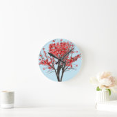 メープル日本のツリー ラウンド壁時計 (ホーム)
