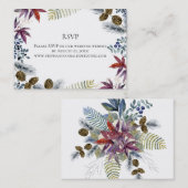 メープル日本のフローラウォーター結婚カラー 名刺 (正面/裏面)