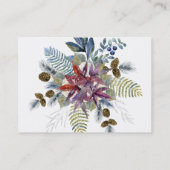 メープル日本のフローラウォーター結婚カラー 名刺 (裏面)