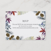 メープル日本のフローラウォーター結婚カラー 名刺 (正面)