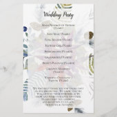 メープル日本のフローラ水カラー結婚式 プログラム (裏面)