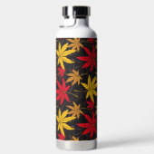 メープル日本のリーフ（黒） ウォーターボトル (右面)