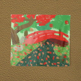 メープル日本の下の橋 タペストリー